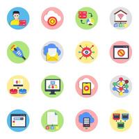 Pack of Hosting and Networking vector