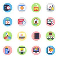 Pack of Networking and server vector