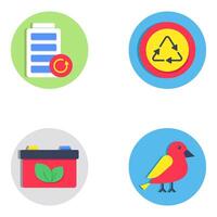 Set of Ecology and Farming vector