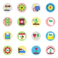 Set of Ecology Environment vector