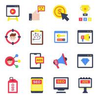 Set of Web vector