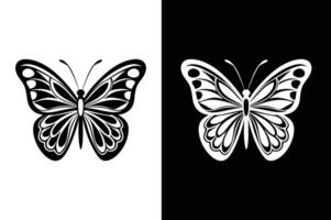 butterfly icon Clean minimalistic pictogram design element vector