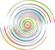 Abstract colorful spiral vector