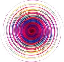 Concentric lines with rotation effect vector