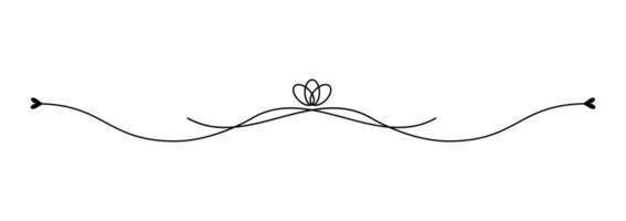 Elegant thin frame with classic swirls for decorative cards. vector