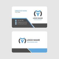 Creative Minimalist Business Card Layout vector