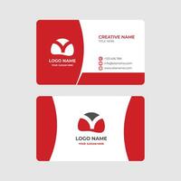 Creative Minimalist Business Card Design in Format vector