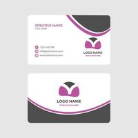 Clean Business Card Design with Minimalist Style vector