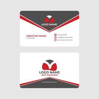 Modern Minimalist Style Business Card Design vector