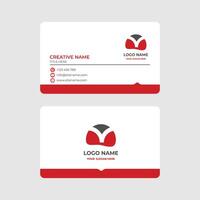 Simple and Creative Business Card with Minimalist Design vector