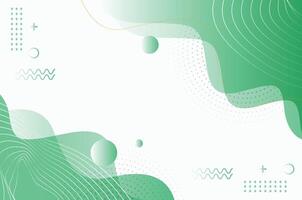 Abstract background template flat waving lines circles vector