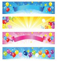 Balloon Banners abstract background vector
