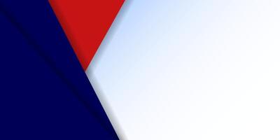 Red white and blue background with a triangle vector