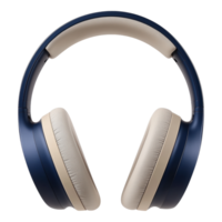 Comfortable over-ear headphones with soft cups and modern design on a transparent background, perfect for enjoying high-quality audio experiences png