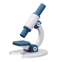 Microscope 3D Icon Illustration rendering png