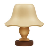 Table lamp icon 3d illustration element. desk lamp icon 3d png
