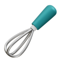 Whisk icon 3d rendering . Mixer icon 3d rendering illustration png