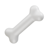 Bone icon 3d illustration render. Human bone 3d rendering png