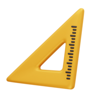 Triangle Ruler icon. Scale icon 3d illustration png
