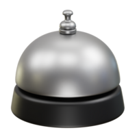 Hotel bell icon illustration 3d. Service bell icon 3d rendering png