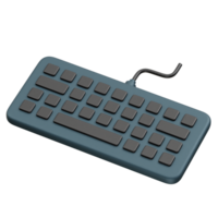 3d rendering keyboard computer illustration rendering png