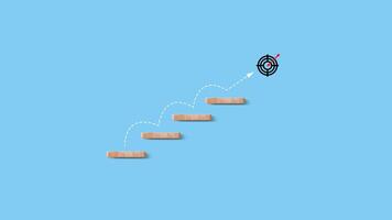 Next steps to quality enhancement and success Stairs concept, Completion of all stages and achievement of the goal. Going for next level. Business planning photo
