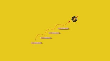 Next steps to quality enhancement and success Stairs concept, Completion of all stages and achievement of the goal. Going for next level. Business planning. photo