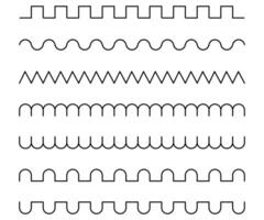 Various Waveform Types vector