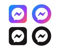 Set Of Messenger Logo vector