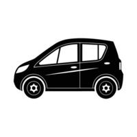 Modern electric vehicle emphasizing advanced technology and efficiency vector