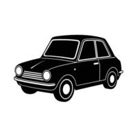 Retro electric car design blending classic style with modern tech vector