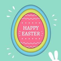 Easter background, abstract easter egg vector