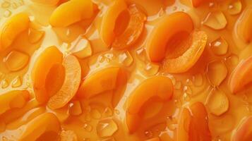 Top view summer fruits background, healthy food photo