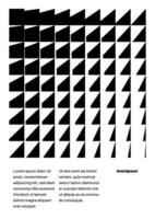 Simple corporate layout template for events, companies or any business related. Design with geometric shape for flyer, poster, cover, brochure, banner or layout. Bauhaus geometric background. vector