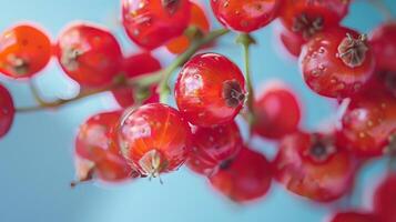 realistic Top view summer fruits background, healthy food photo, berries photo
