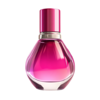 Pink Perfume Bottle on Transparent Background png