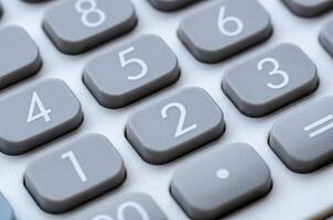 Close up of calculator button or key photo