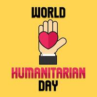 World humanitarian day illustration vector