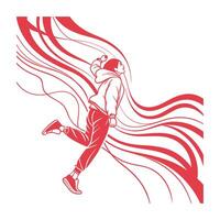 abstract red background vector