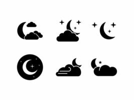design icon of rain clouds, house and flooded vehicle. Suitable for weather or forecast designs. vector