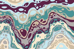 Abstract colorful psychedelic groovy. vector