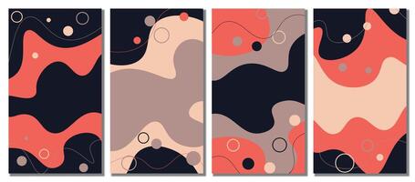 Abstract modern template set. Abstract background. vector
