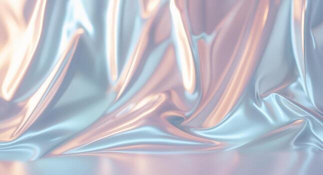 Reflective Background with Metallic Surfaces and Gradient Color Transitions photo