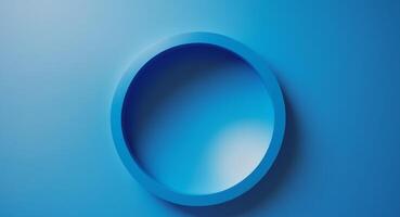 Close up of a circle with a blue background photo