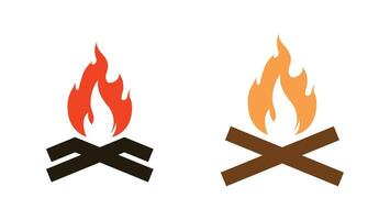 fire and flame logo design and hot stuff orange flamming icon set design vector