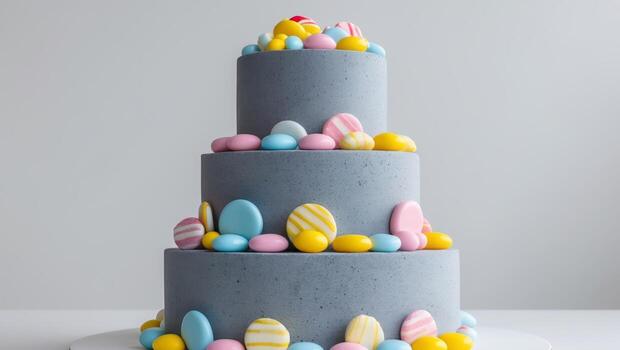 gris Roca escalonado pastel vistoso caramelo decoración resumen estilo foto