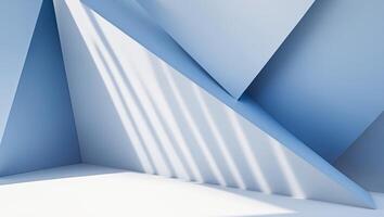 Modern Abstract Background with Diagonal Lines in Blue and White Design. photo