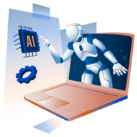 Ai technology computer programming png