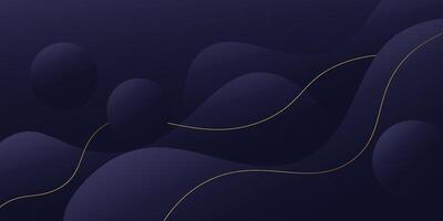 Abstract dark blue wave background with colored gradient design. Simple background design with abstract geometric pattern for banner, flyer, presentation and business card. eps10 vector