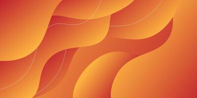 Orange abstract background modern color design with dynamic wave futuristic gradient fluid shape. eps10 vector